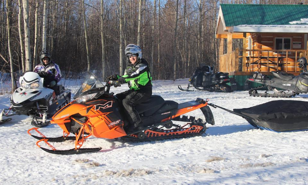 Two snowmobilers from Whitecourt, Alberta