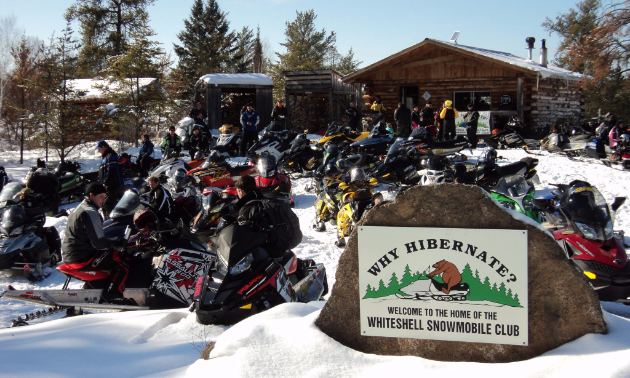 Red Rock Shelter is one of three warm-up shelters along the Beauchemin Loop.