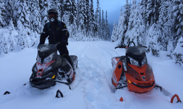 Experience parts of beautiful B.C. that can’t be found without a snowmobile. 