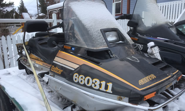 A Yamaha Enticer 400 T-R, the ultimate working man's sled. 