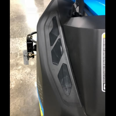 Intake vent on LH side panel. 