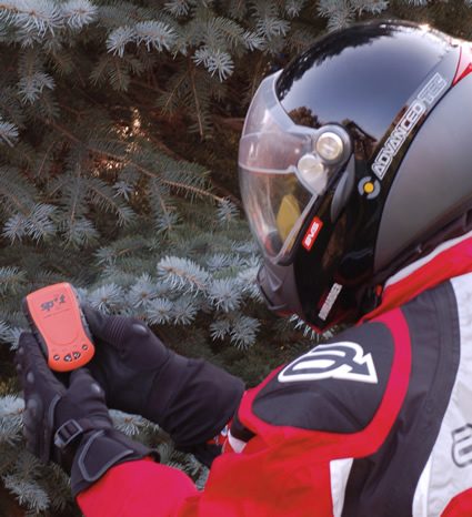 person with GPS