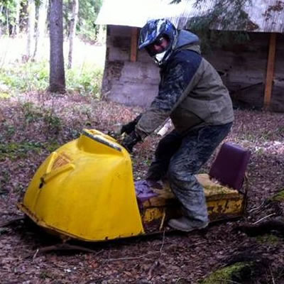 An old 1960's Ski-Doo Olympic. 