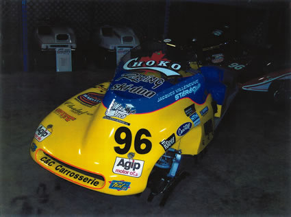 Racing snowmobile
