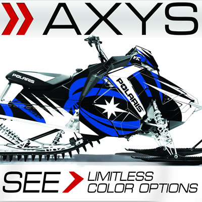 Picture of Polaris Axys snowmobile. 