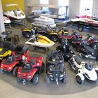 Photo of Banner Recreation and Marine's showroom in Kelowna featuring its products.