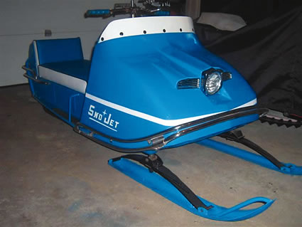 A restored vintage sled