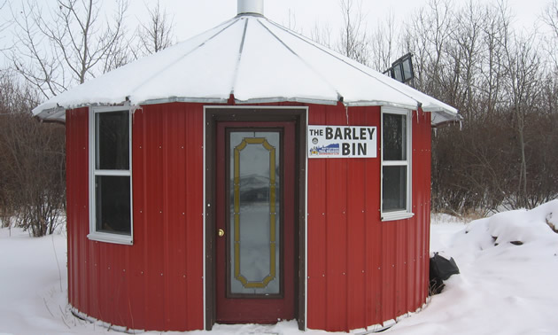 The Barley Bin Shelter on Trail 101G