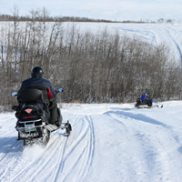 Winding, hilly Trail 101J north of Edam