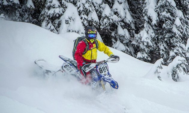 Camso DTS 129 in the deep powder. 