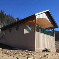 The cabin at Clemina Creek in Valemount. 