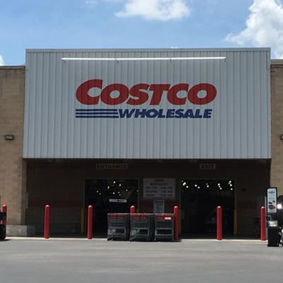 Picture of a Costco store. 