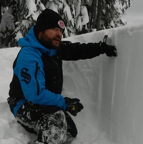 Curtis Pawliuk sledcom chair and owner operator of Frozen Pirate Snow Services in picture