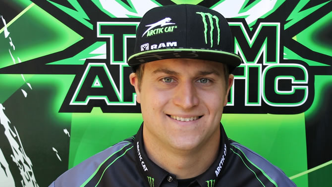 Picture of Dan Ebert, Team Monster Energy/Arctic Cat/Ram Truck. 