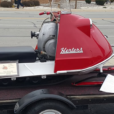 1968 fully restored Herters snowmobile. 