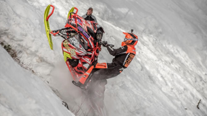 The hill at Snow King Resort always provides some of the toughest challenges in the world of snowmobile hillclimbing.