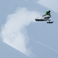 KJ doing a tail whip. 