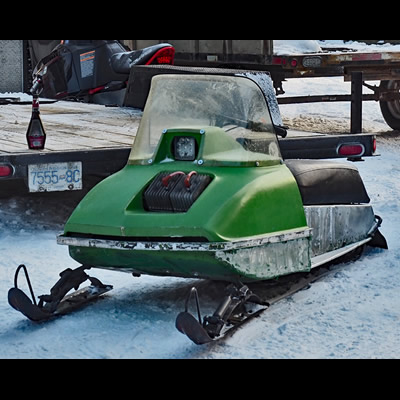 A vintage John Deere Spitfire, owned by Mark Sanderman, Cranbrook. 