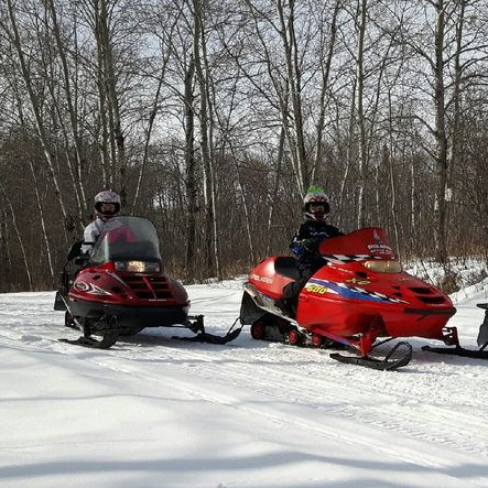 snowmobilers in Kelvington ready to go for a ride on the trails