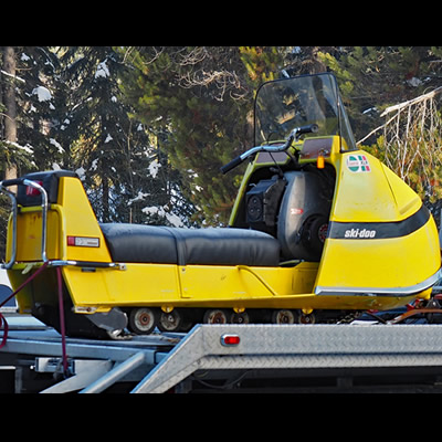 A 1970 Ski Doo, owned by Todd Jones. 