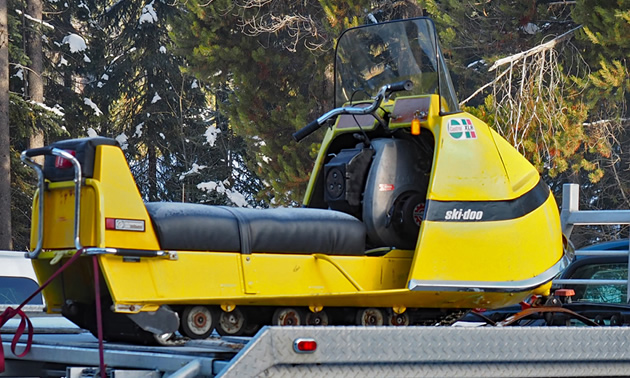 A 1970 Ski Doo, owned by Todd Jones. 