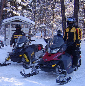 A group of friends getting ready to hit the trails in Nipawin, SK.
