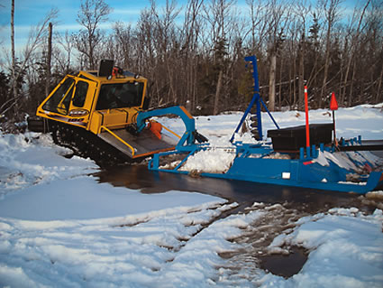 groomer on the trail