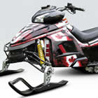 A youth sized snowmobile. 