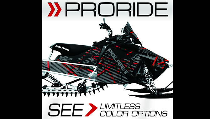 Picture of Polaris ProRide snowmobile. 