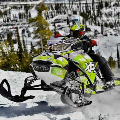Rider competing in RMSHA Hillclimb. 