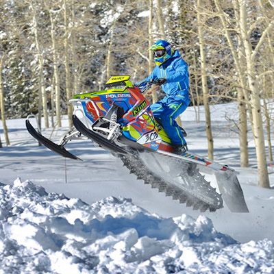 Polaris Racer Luke Rainey.