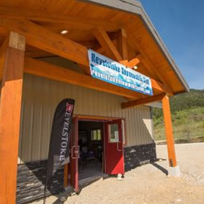 Picture of the Revelstoke Snowmobile Welcome Centre. 