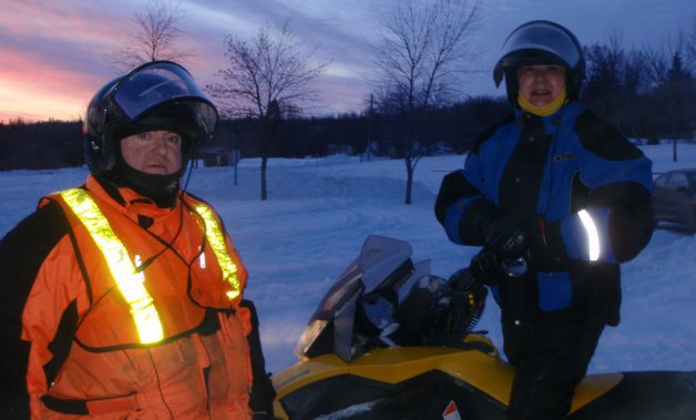 Jeannie Brewer has been sledding for over 45 years and loves how easy it is to sled right out of Saskatoon, thanks to the Saskatoon Snowmobile Club's great staging area and Clubhouse