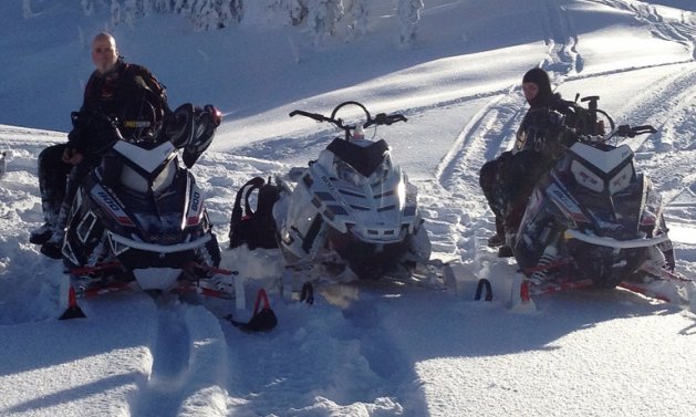 Explore the Sicamous terrain from the seat of your sled.