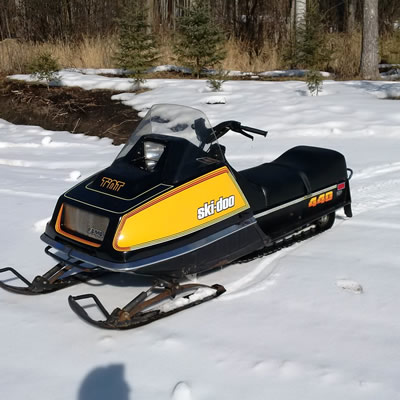 Picture of a 1978 Ski Doo 440 T'NT. 