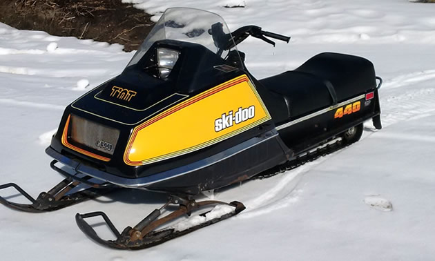 Picture of a 1978 Ski Doo 440 T'NT. 