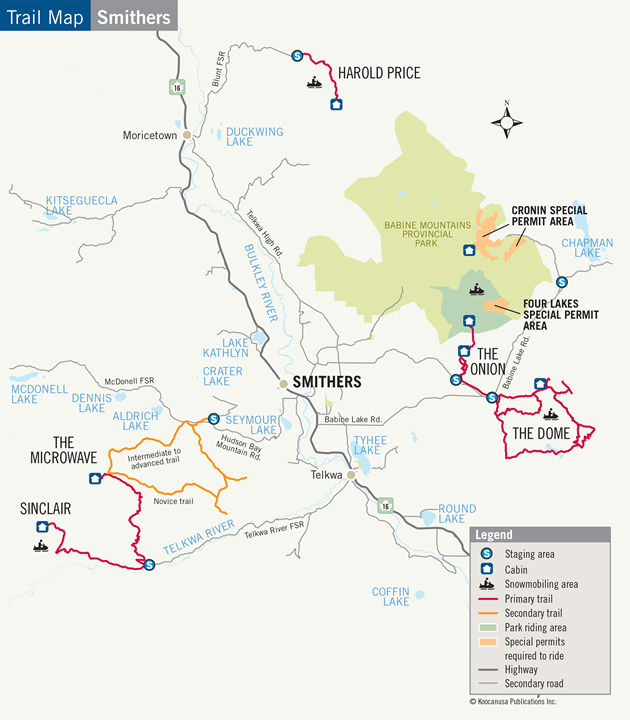 Smithers Trail Map 