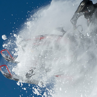 Sneak peek graphic for snowmobile tour. 
