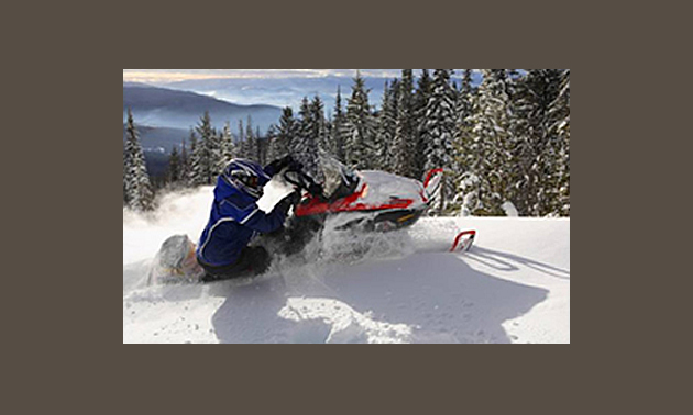 Snowmobile rider