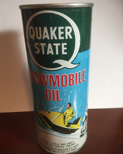 Vintage Quaker State oil tin. 