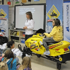 Teaching snowmobile safety to children