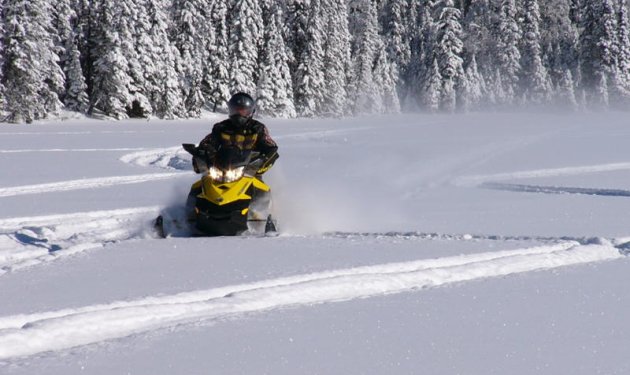 Playing in the powder is easy to do in the Swan River area.