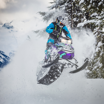 Ryan Thorley busting through the pow in Whistler, B.C. 