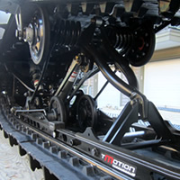 The T-Motion suspension on a 2014 Ski-Doo Freeride. 