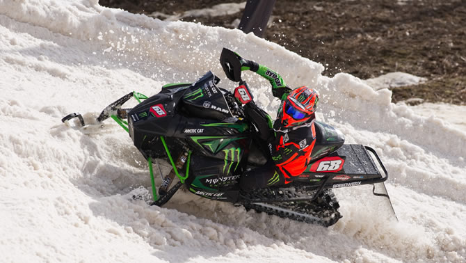Tucker on the race circuit.