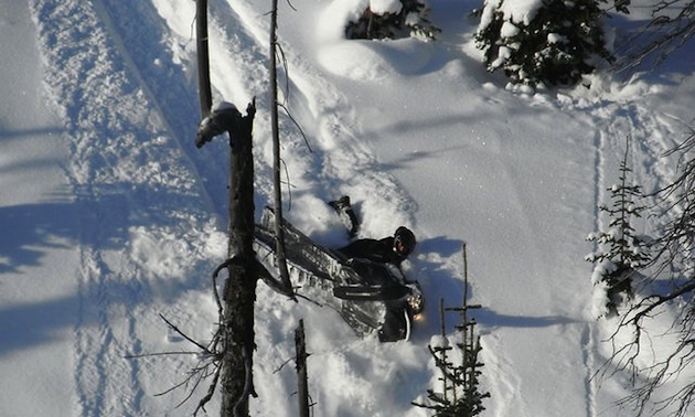 Very steep terrain in Valemount, BC