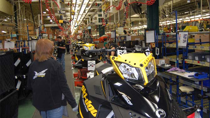 Valcourt Manufacturing centre, owned by BRP Inc. 