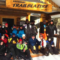 Whitecourt snowmobiling club members