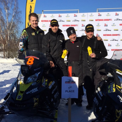 Winners of the Iron Dog race. 