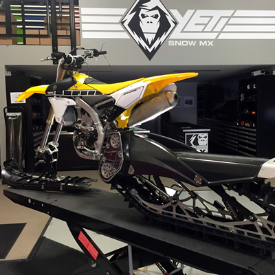 The Yeti Snow MX at C3 PowerSports shop. 